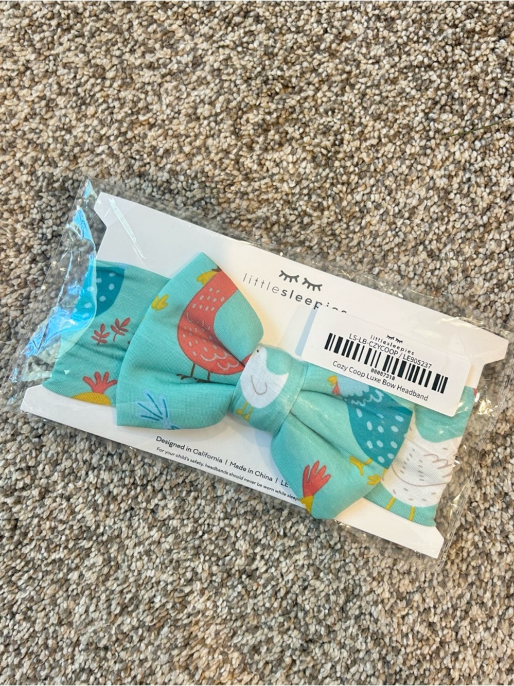 Little Sleepies Cozy Coop Luxe Bow Headband